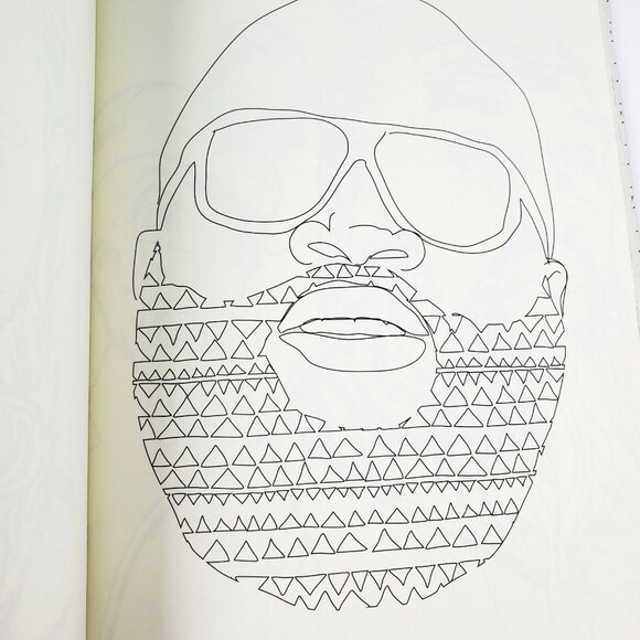 "The Beard Coloring Book", Paperback by Meggyn Pomerleau NEW {J} - Picture 4 of 8